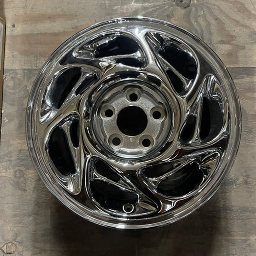 16" STEALTH 91-93 16x8 , R. Original OEM Wheel Rim - CHROME - Additional View