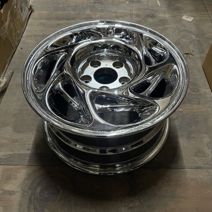 16" STEALTH 91-93 16x8 , R. Original OEM Wheel Rim - CHROME - View 8