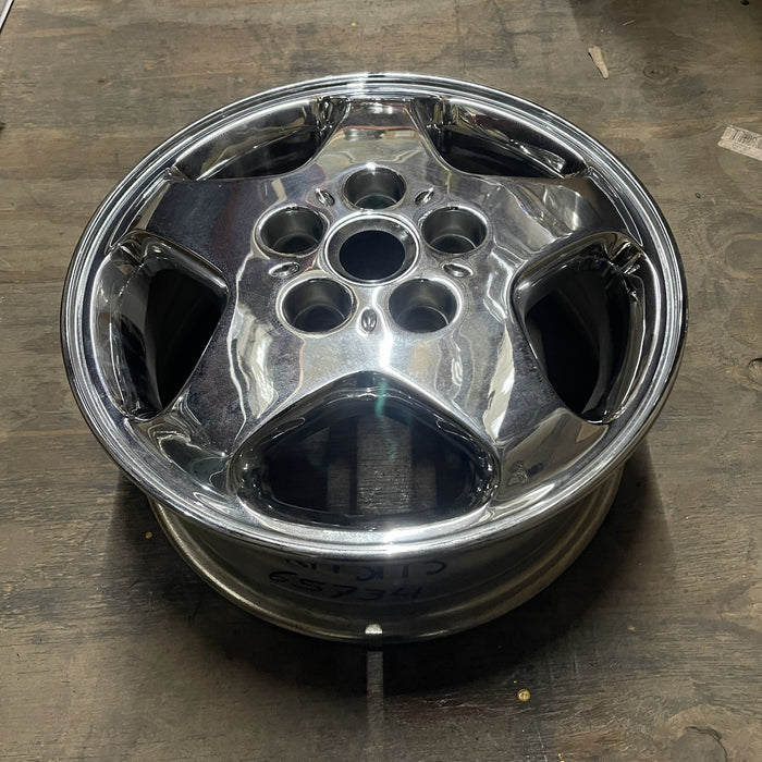 15" DIAMANTE 94-96 , aluminum, 5 spoke Original OEM Wheel Rim - CHROME - View 7