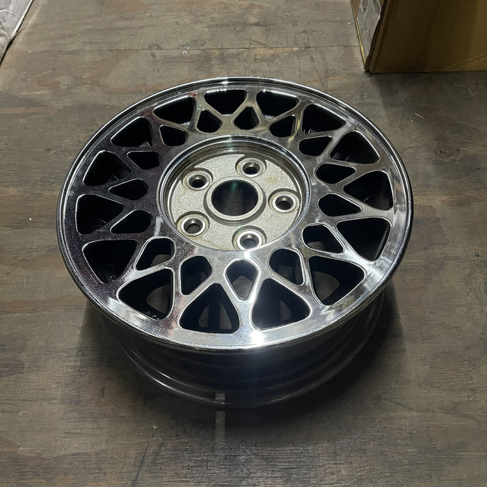 14" MAZDA 626 90-92 14x5.5, alloy, 15 spoke Original OEM Wheel Rim - CHROME - View 7