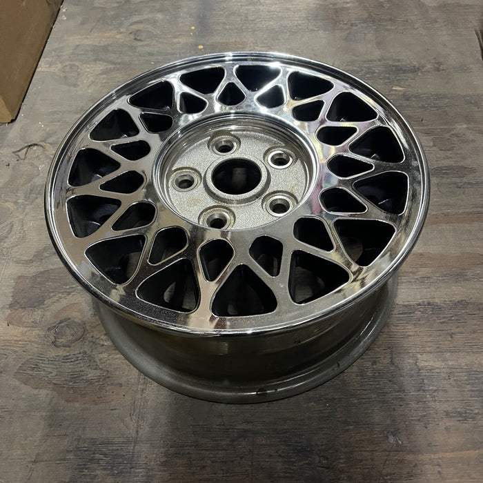 14" MAZDA 626 90-92 14x5.5, alloy, 15 spoke Original OEM Wheel Rim - CHROME - View 8
