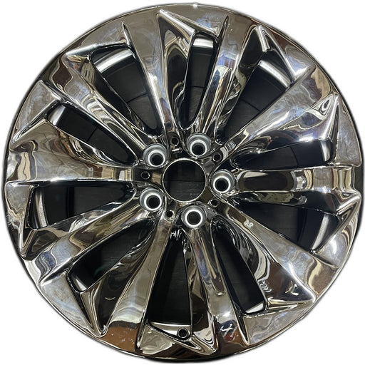 19" BMW 740i 11-15 19x9.5 , 10 spoke , directional , R. Original OEM Wheel Rim - - Front View