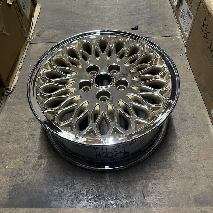 16" CARAVAN 96-97 16x6.5, aluminum, lace design Original OEM Wheel Rim - CHROME - View 7