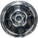 15" CR-V 01 , alloy, 5 spoke, center cap H Original OEM Wheel Rim - CHROME - Front View