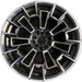 21" BMW M5 25-26 21x11, 7 spoke Original OEM Wheel Rim - MACHINED BLACK - Front View