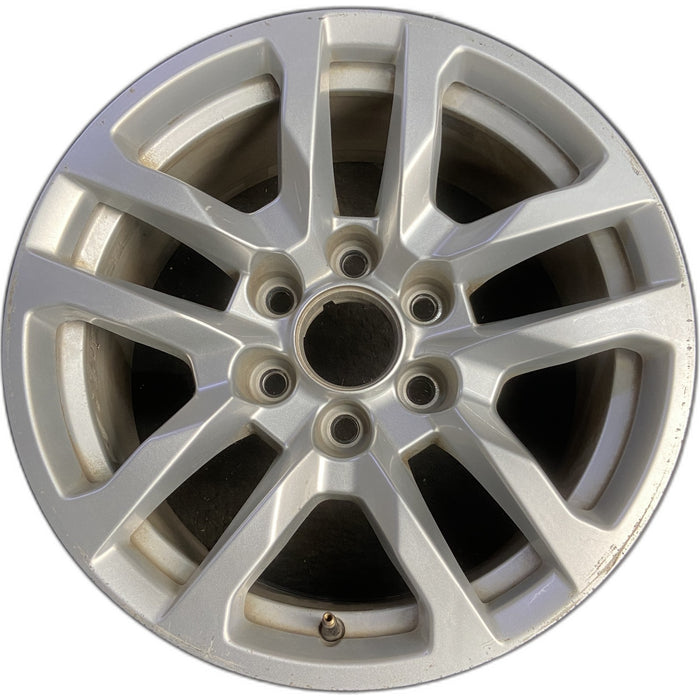 18" SIERRA 1500 PICKUP 19 , 18x8.5, 10 spoke, silver Original OEM Wheel Rim - Front View