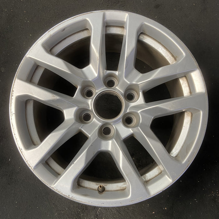 18" SIERRA 1500 PICKUP 19 , 18x8.5, 10 spoke, silver Original OEM Wheel Rim - Additional View