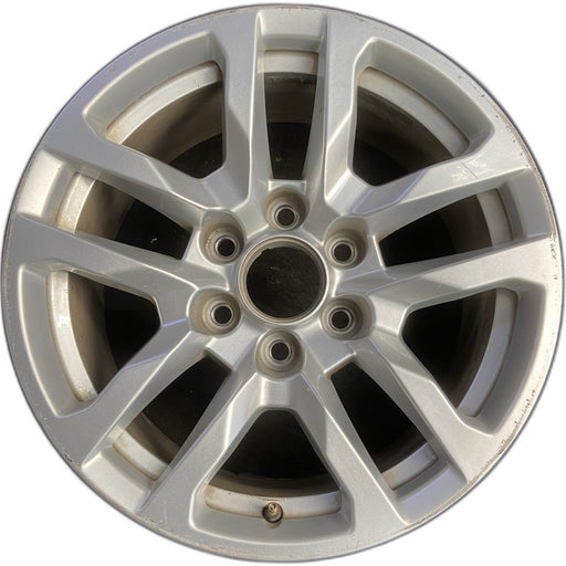 18" SIERRA 1500 PICKUP 19 , 18x8.5, 10 spoke, silver Original OEM Wheel Rim - Front View