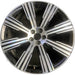21" VOLVO XC90 20-22 21x9 , 8 spoke Original OEM Wheel Rim - MACHINED BLACK - Front View