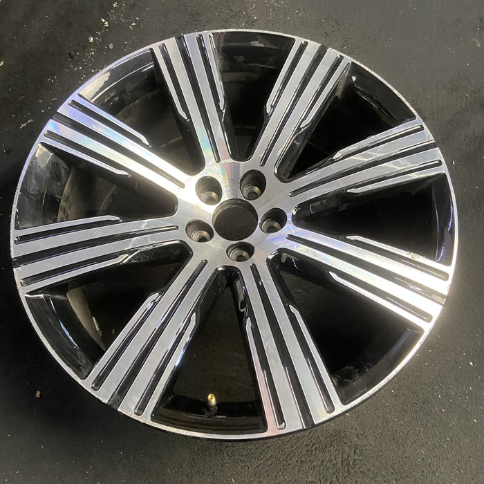 21" VOLVO XC90 20-22 21x9 , 8 spoke Original OEM Wheel Rim - MACHINED BLACK - View 7