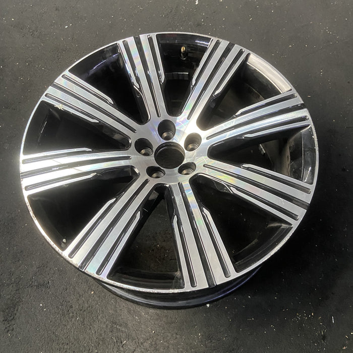 21" VOLVO XC90 20-22 21x9 , 8 spoke Original OEM Wheel Rim - MACHINED BLACK - View 8