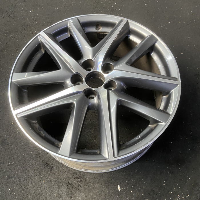 19" LEXUS GS200T 16-17 19x8 , Original OEM Wheel Rim - MACHINED GREY - View 8