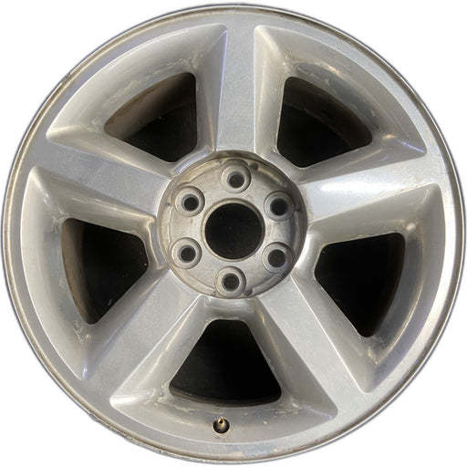 20" AVALANCHE 1500 07 20x8.5, 5 spoke, covered lug nuts, w/o groove in spoke; - Front View