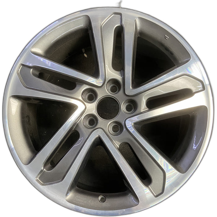 20" MDX 17 20x8 , machine face, V spoke Original OEM Wheel Rim - MACHINED - Front View