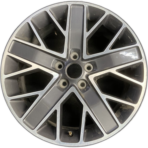 20" WRANGLER 22-23 20x8 , double spoke Original OEM Wheel Rim - MACHINED - Front View