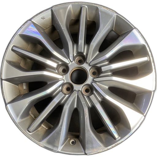 19" RLX 18-20 19x8 , factory installed, VIN 5 Original OEM Wheel Rim - MACHINED - Front View