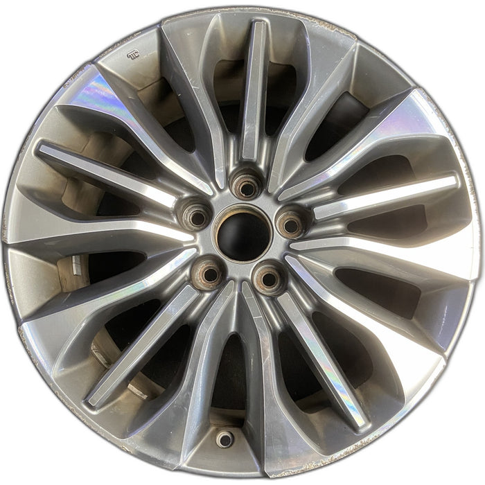 19" RLX 18-20 19x8 , factory installed, VIN 5 Original OEM Wheel Rim - MACHINED - Front View