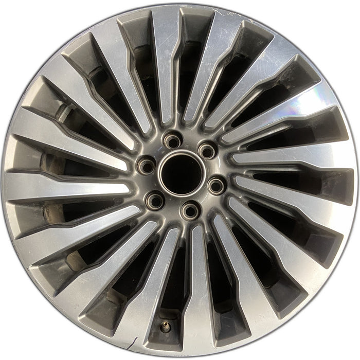 22" NAVIGATOR 18-22 22x9.5, , 16 spoke Original OEM Wheel Rim - MACHINED - Front View