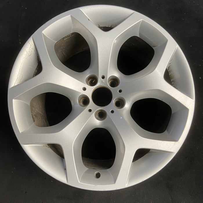 20" BMW X5 07-09 20x11 , 5 spoke, Y spoke Original OEM Wheel Rim - SILVER - Additional View