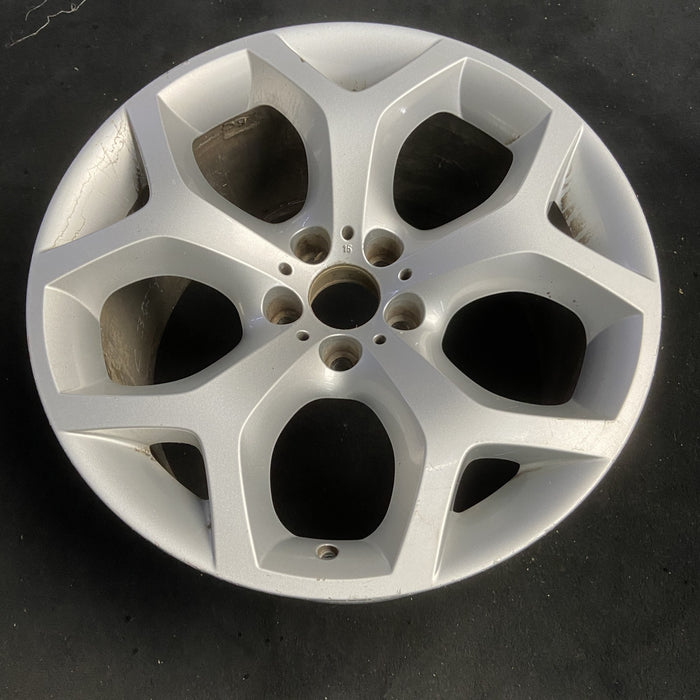 20" BMW X5 07-09 20x11 , 5 spoke, Y spoke Original OEM Wheel Rim - SILVER - View 7