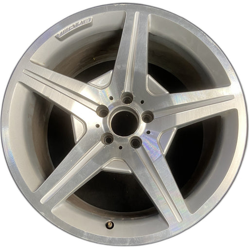 19" MERCEDES S-CLASS 09 230 Type; SL550, 19x9.5 Original OEM Wheel Rim - - Front View