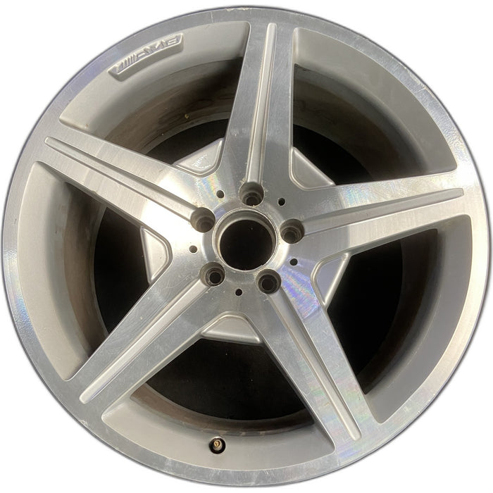 19" MERCEDES S-CLASS 09 230 Type; SL550, 19x9.5 Original OEM Wheel Rim - - Front View