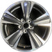 18" UX200 19-23 18x7 , 5 spoke Original OEM Wheel Rim - MACHINED CHARCOAL - Front View