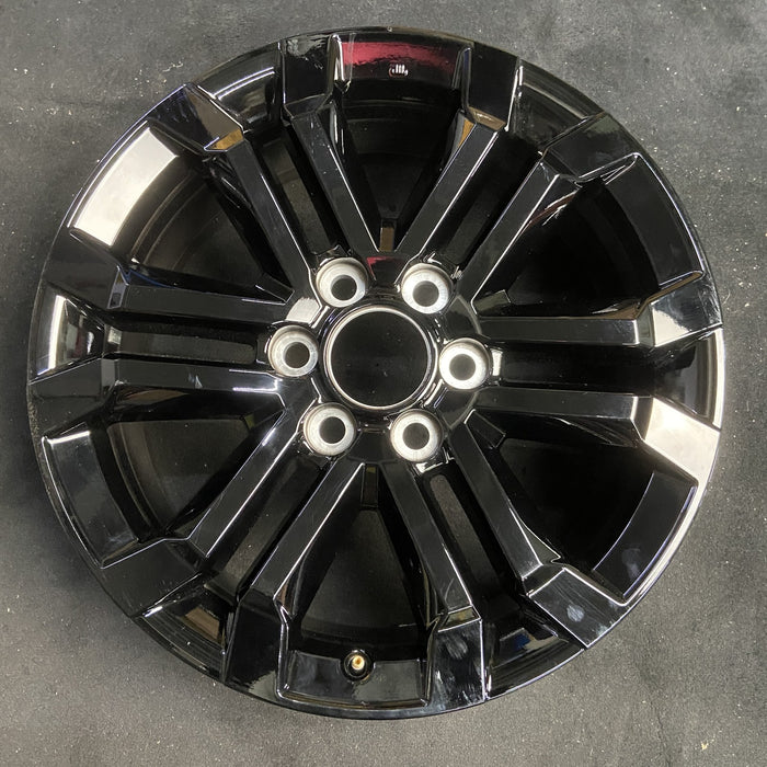 20" 4 RUNNER 25-26 20x8, 6 V spoke, Original OEM Wheel Rim - BLACK - Additional View