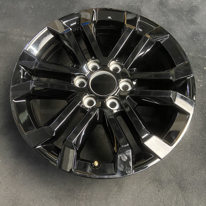 20" 4 RUNNER 25-26 20x8, 6 V spoke, Original OEM Wheel Rim - BLACK - View 7