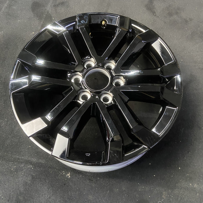 20" 4 RUNNER 25-26 20x8, 6 V spoke, Original OEM Wheel Rim - BLACK - View 8