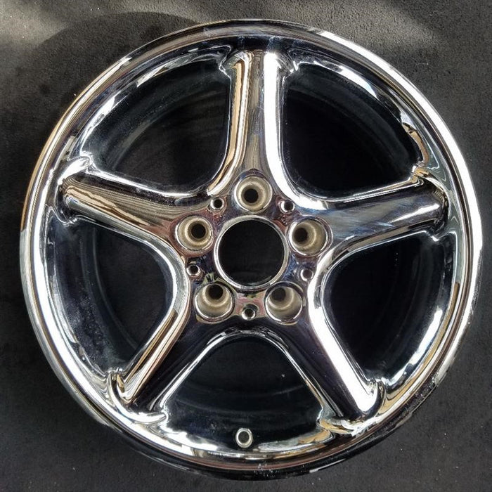 16" BMW 525i 01-03 16x7 , 5 round spoke Original OEM Wheel Rim - Front View