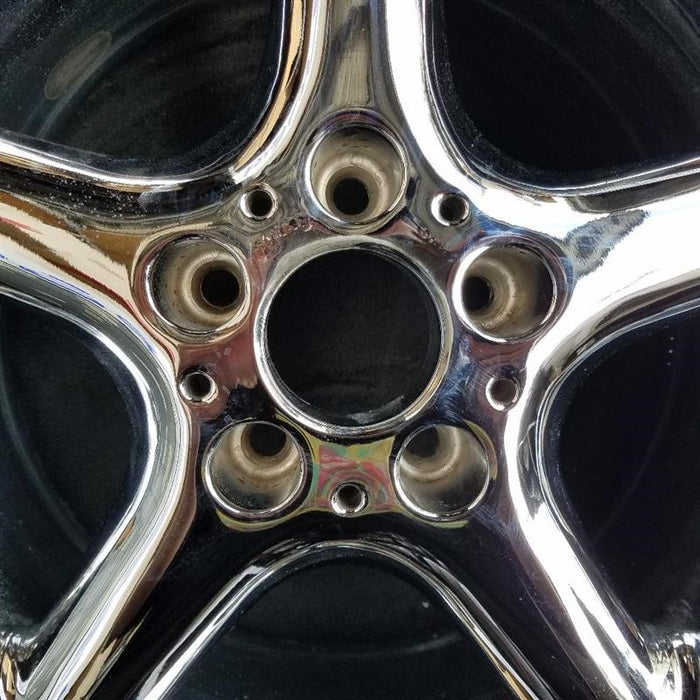 16" BMW 525i 01-03 16x7 , 5 round spoke Original OEM Wheel Rim - Angle View