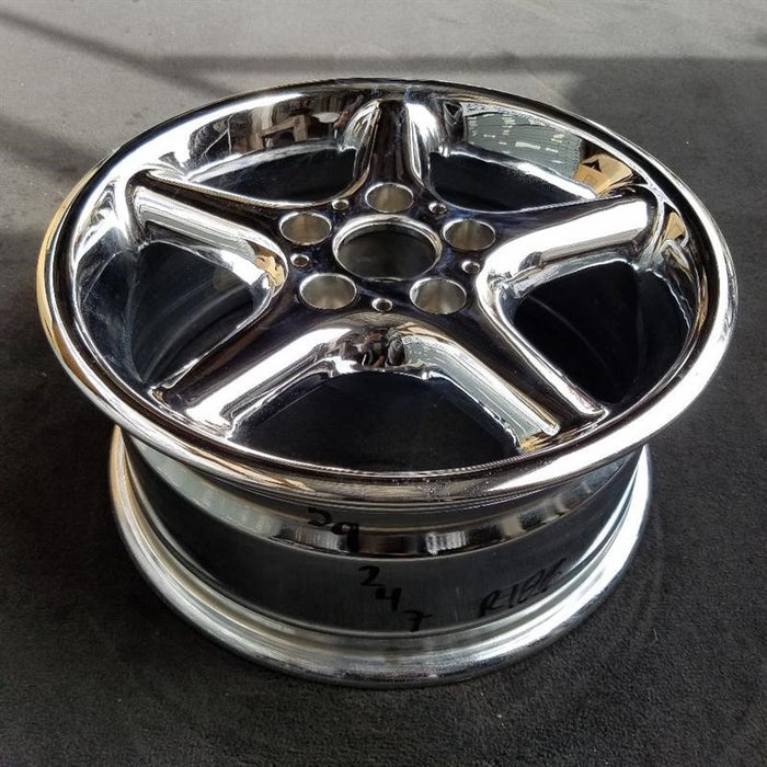 16" BMW 525i 01-03 16x7 , 5 round spoke Original OEM Wheel Rim - Side Profile