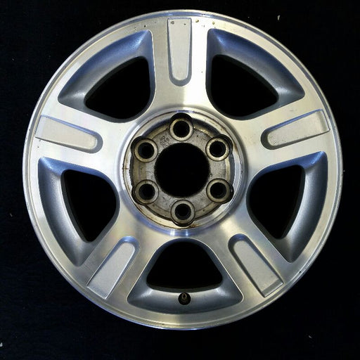17" EXPEDITION 03 17x7.5 5 spoke aluminum inserts in spokes Original OEM Wheel - Front View