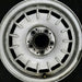 14" MERCEDES 280 73-80 116 Type; 280S 14x6.5 alloy Original OEM Wheel Rim - Angle View