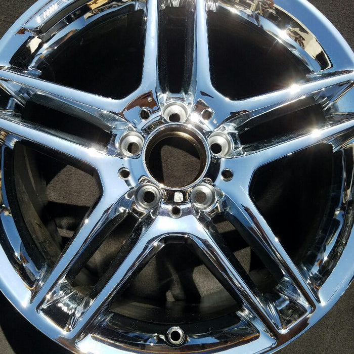 17" MERCEDES C-CLASS 12 204 Type; C250 17x8.5 10 spoke w/AMG Original OEM Wheel - Angle View
