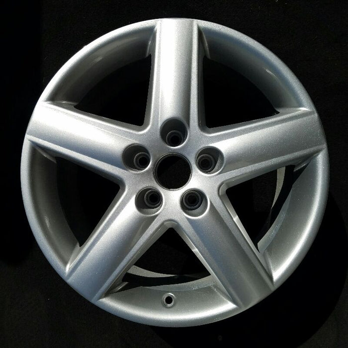 17" AUDI A3 06 17x7.5 , 5 spoke, w/o indented spokes at end Original OEM Wheel - Front View