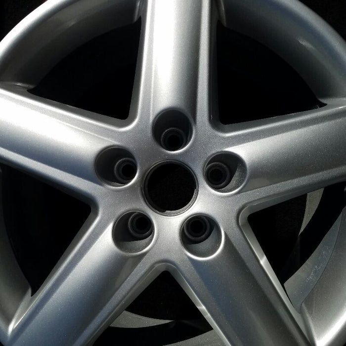 17" AUDI A3 06 17x7.5 , 5 spoke, w/o indented spokes at end Original OEM Wheel - Angle View