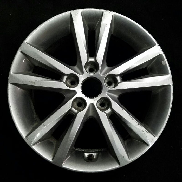16" SONATA 15 16x6.5 alloy 10 spoke Original OEM Wheel Rim - Front View