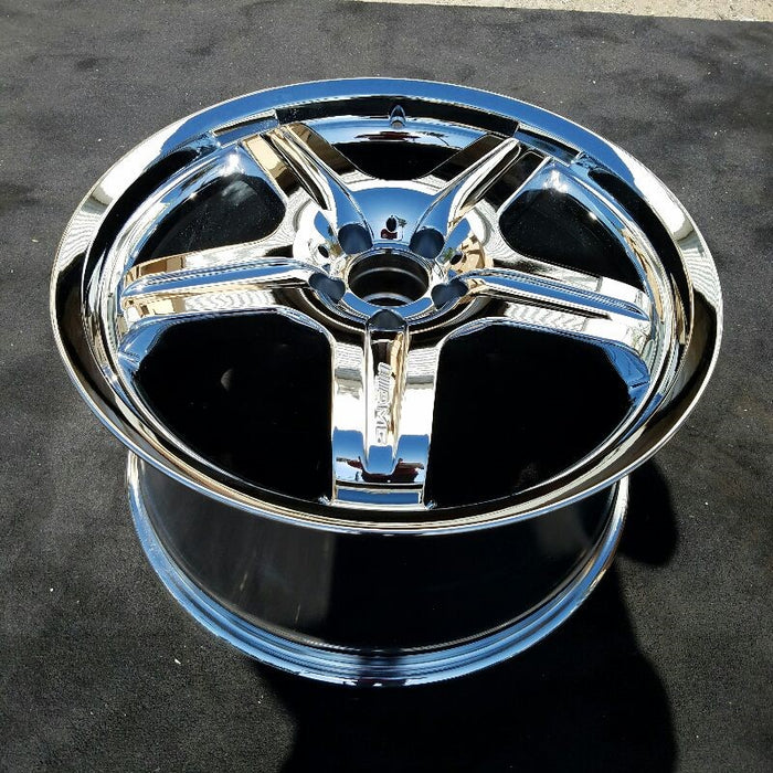 20" MERCEDES ML-CLASS 07 164 Type; ML63 20x10 5 spoke Original OEM Wheel Rim - Side Profile
