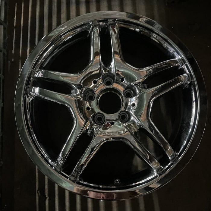 18" MERCEDES CLK 06 209 Type; CLK55, 18x7.5 Original OEM Wheel Rim - CHROME - Additional View