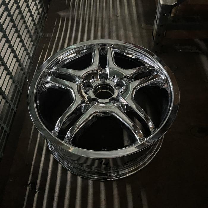 18" MERCEDES CLK 06 209 Type; CLK55, 18x7.5 Original OEM Wheel Rim - CHROME - View 7