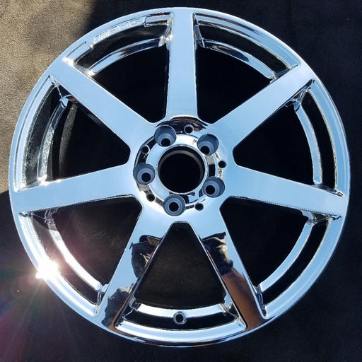 18" MERCEDES C-CLASS 12 204 Type; C250 18x8.5 7 spoke Original OEM Wheel Rim - Front View