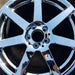 18" MERCEDES C-CLASS 12 204 Type; C250 18x8.5 7 spoke Original OEM Wheel Rim - Angle View