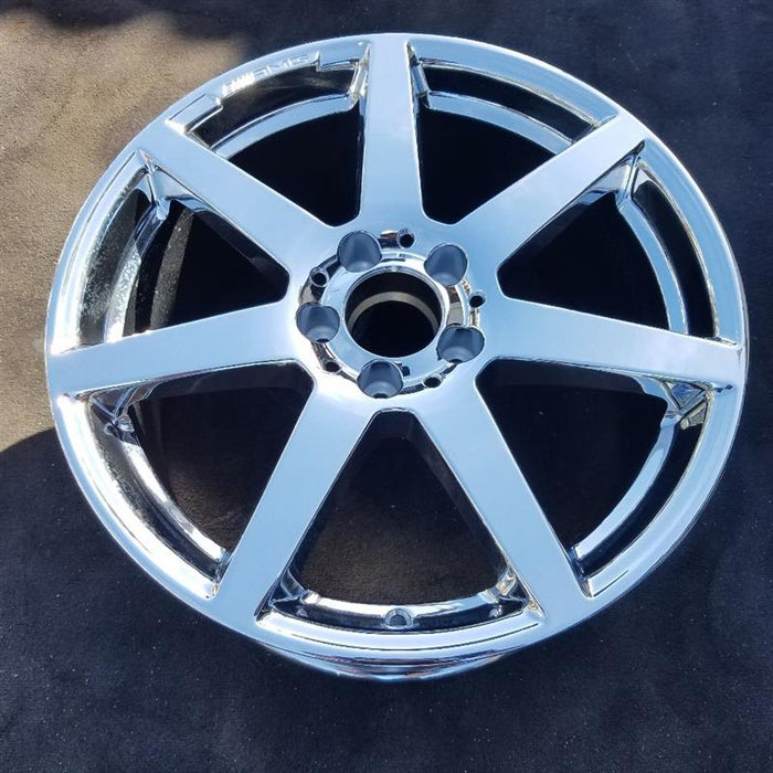 18" MERCEDES C-CLASS 12 204 Type; C250 18x8.5 7 spoke Original OEM Wheel Rim - Back View