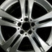 18" MERCEDES S-CLASS 17 222 Type, , S550, 18x8 Original OEM Wheel Rim - Angle View