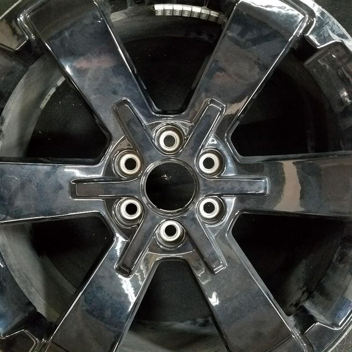 22" ESCALADE 15-20 22x9, 6 spoke, single, black Original OEM Wheel Rim - Angle View