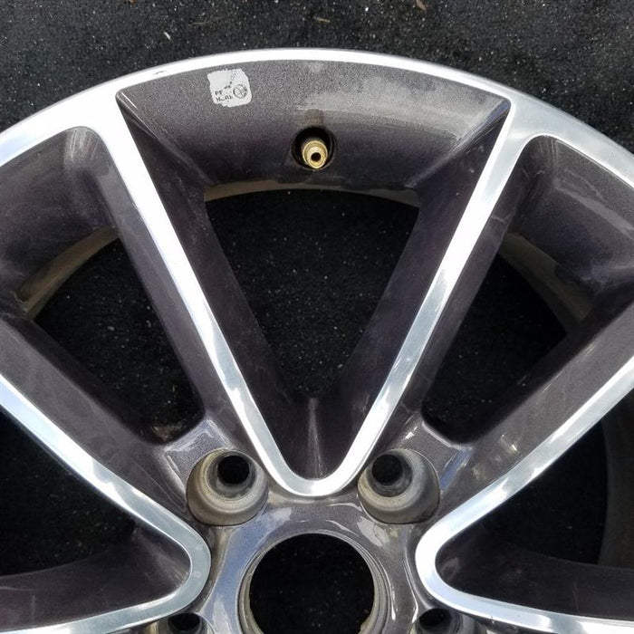 17" CARAVAN 14 17x6.5 aluminum 10 spoke polished face with pockets black - View 7