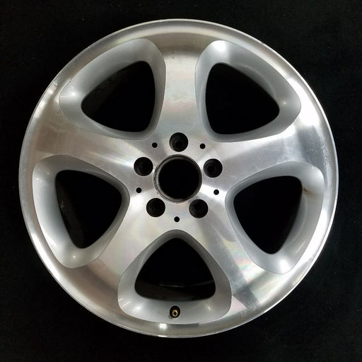 18" MERCEDES CL-CLASS 03-04 215 Type; CL500 18x8 5 spoke Original OEM Wheel Rim - Front View