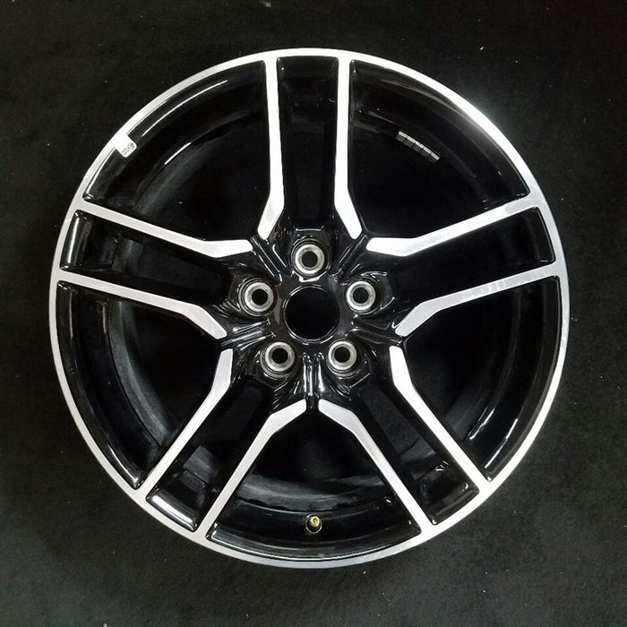 18" MUSTANG 18-23 18x8 , 10 spoke Original OEM Wheel Rim - Front View
